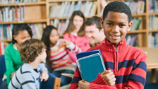 Students library photo